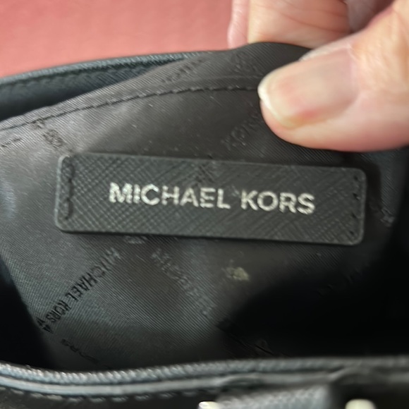 Michael Kors basic black classic bag cloth with vinyl trim, shoulder bag - Picture 8 of 10
